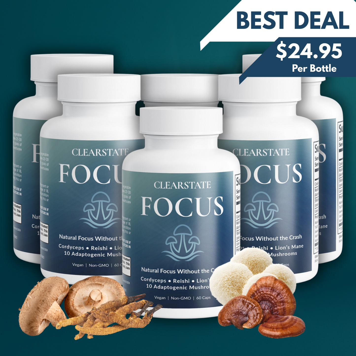 Focus Mushroom Complex - 6 Month Supply